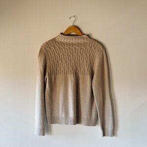 Elegant Beige Women's Sweater